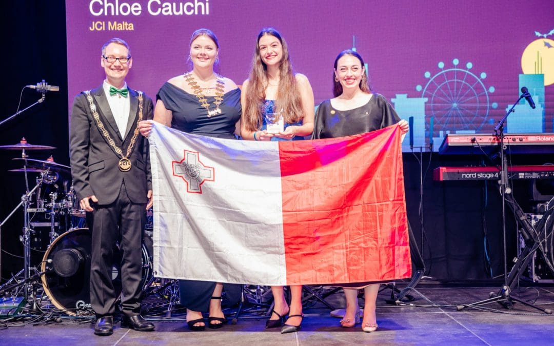 Chloë Cauchi wins JCI European Public Speaking Competition 